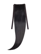 Negru Intens Coada Par Drept